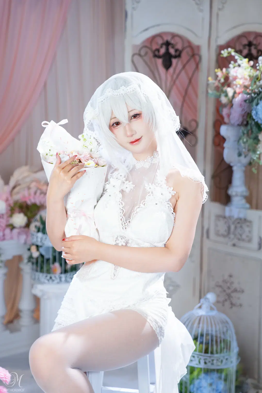 中秋PSDパーティーの写真シェア、白ドレスとレースが紡ぐ夢幻の夜 - 默秋风 - 4枚目