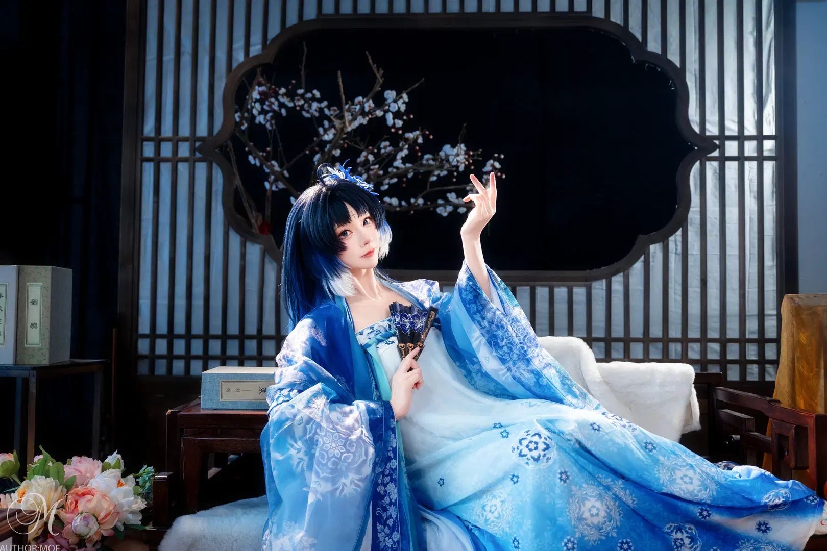 【秧秧cos】鸣潮中那一抹清新的国风幽蓝 - 默秋风 - 第4张