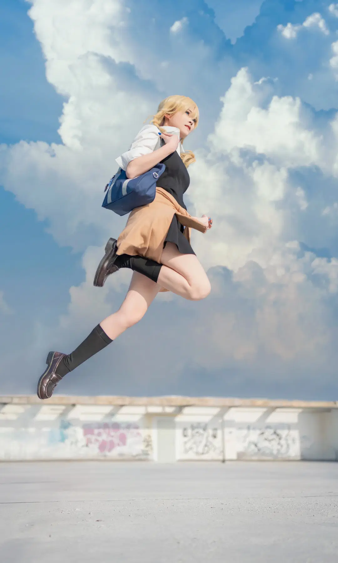 少女写真, 黑丝, 外景cos, 制服cos, 早坂爱cos