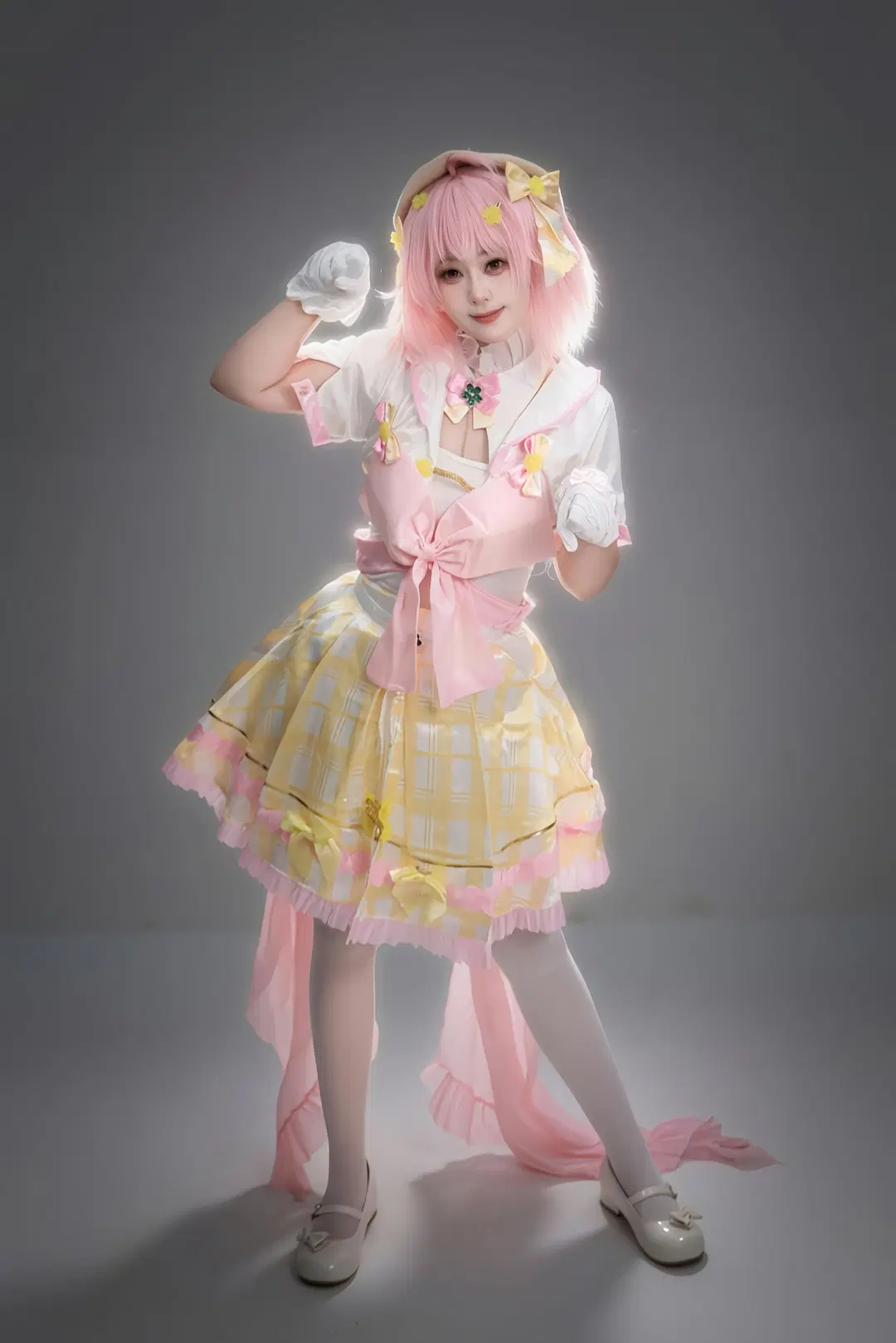 【永雛タフィー コスプレ】ピンクのジュニアアイドルのスタジオ撮影ステージ衣装シェア - 坑坑不坑 - 2枚目