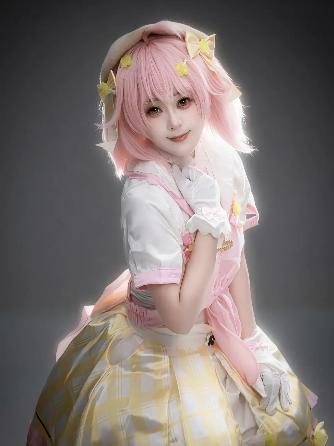 【永雛タフィー コスプレ】ピンクのアイドルコスプレ、スイートなメイクスタイリングと光影の記録 - 坑坑不坑 - 3枚目
