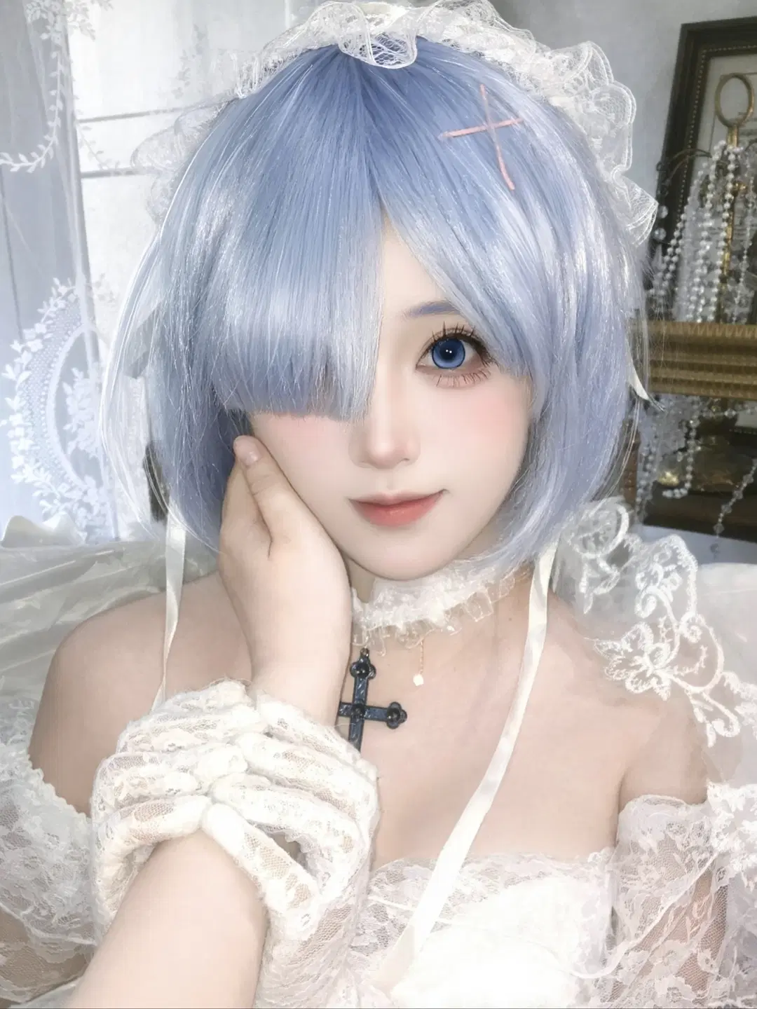 【蕾姆cos】从零开始的异世界，花嫁私设蕾姆的温柔定格