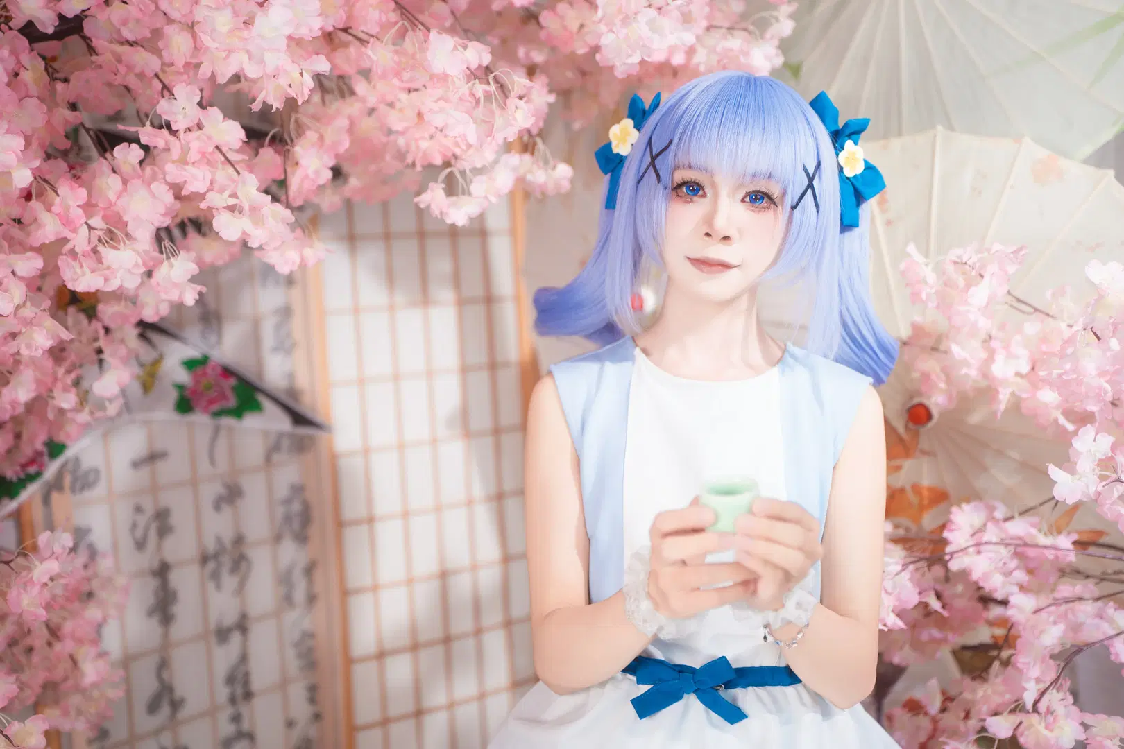 【智乃コスプレ】『ご注文はうさぎですか？』桜の木の下で開くお茶会 - 喵蛋poi🐾 - 5枚目