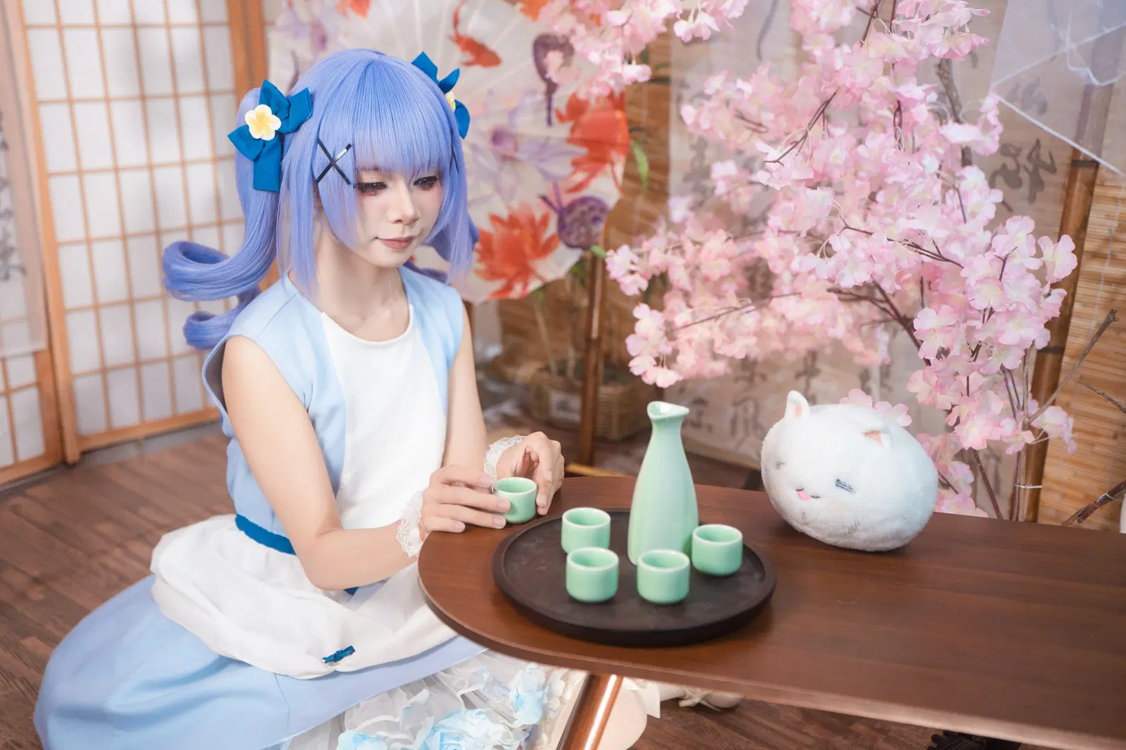 【智乃コスプレ】『ご注文はうさぎですか？』桜の木の下で開くお茶会 - 喵蛋poi🐾 - 6枚目
