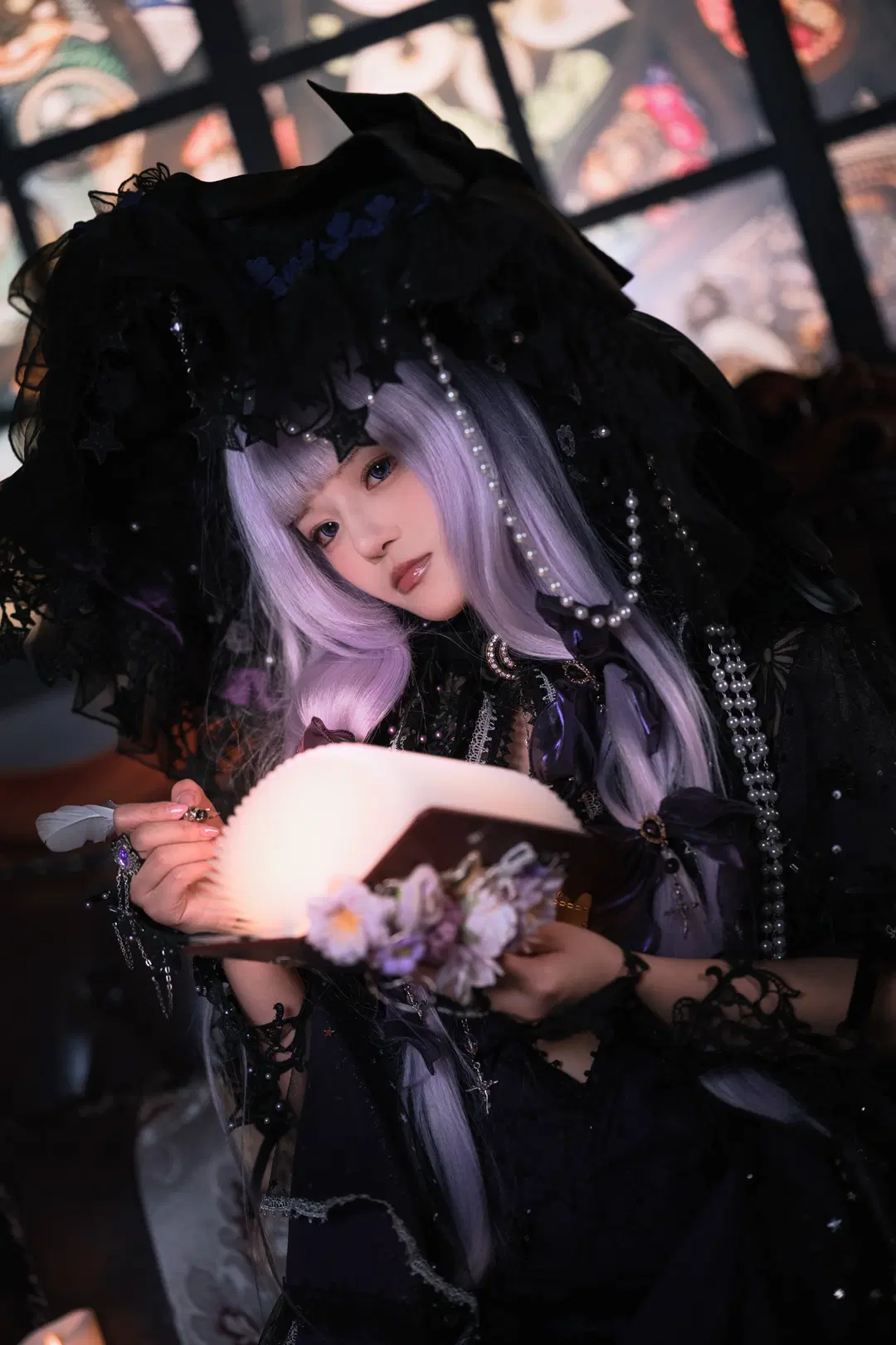 【帕秋莉cos】东方project 哥特图书馆里的暗黑魔法使 - 喵蛋poi🐾 - 第3张