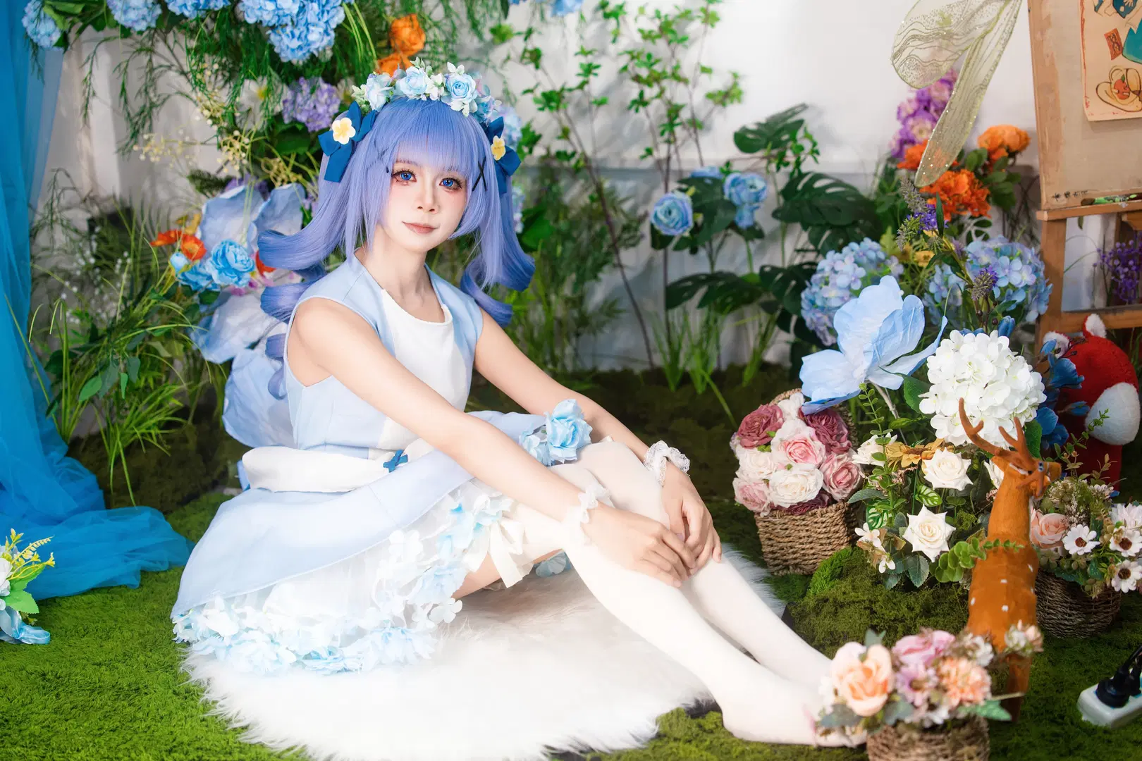 cosplay, 白丝, 春日写真, 点兔, 智乃cos