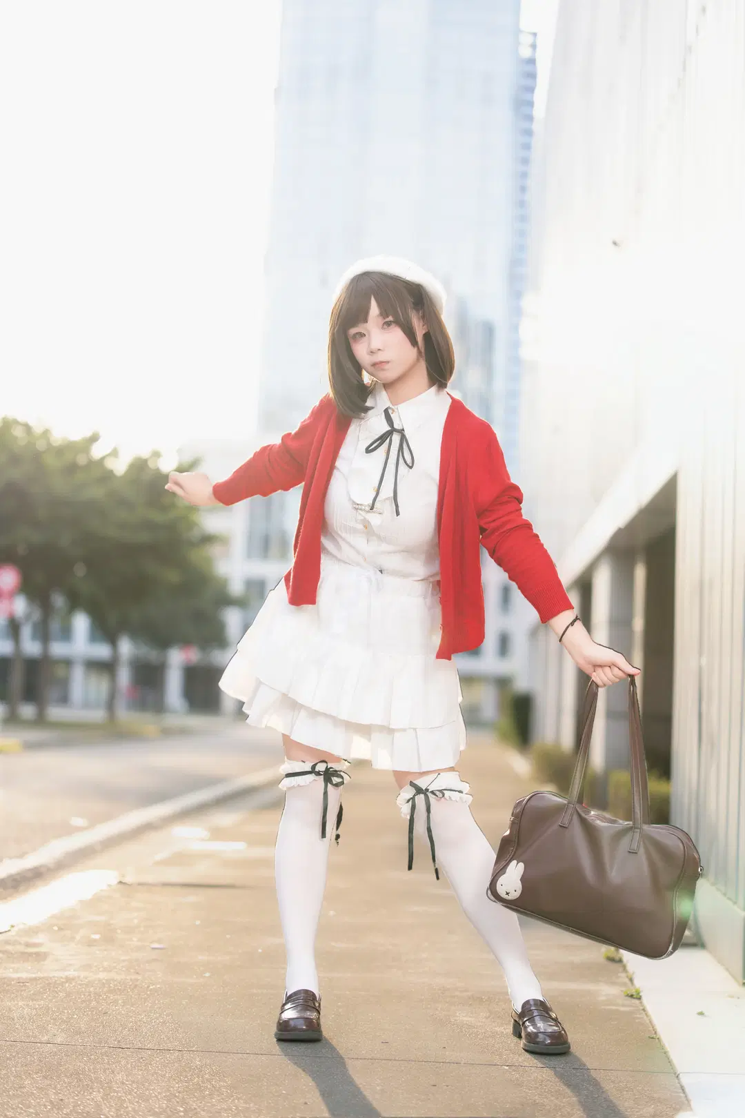加藤惠cos, 白丝cos, 路人女主