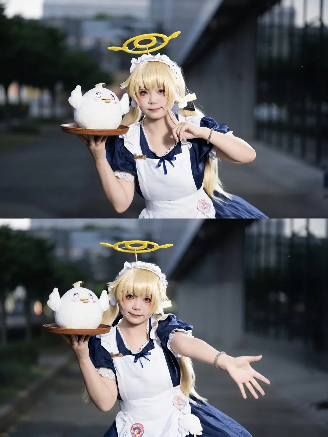 【日富美cos】蔚蓝档案天使女仆私设的漫展记录 - 喵蛋poi🐾 - 第2张
