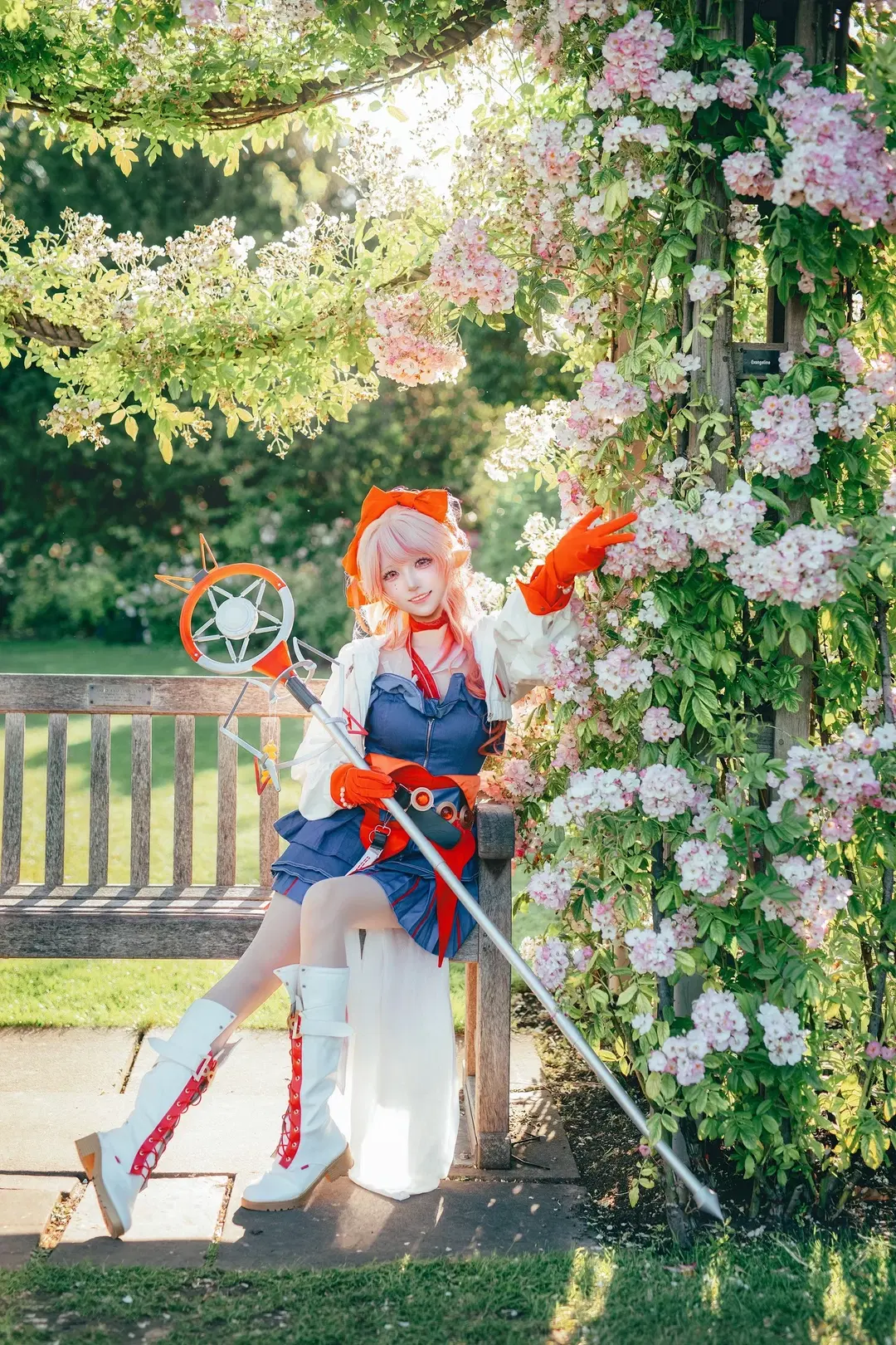 [Haruka cosplay] Arknights Haruka: Garden Birthday Celebration Portrait by 心上秋 - Image 2