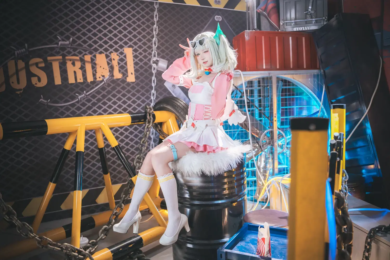 绝区零, 机能风, 棚拍, 白丝, 千夏cos