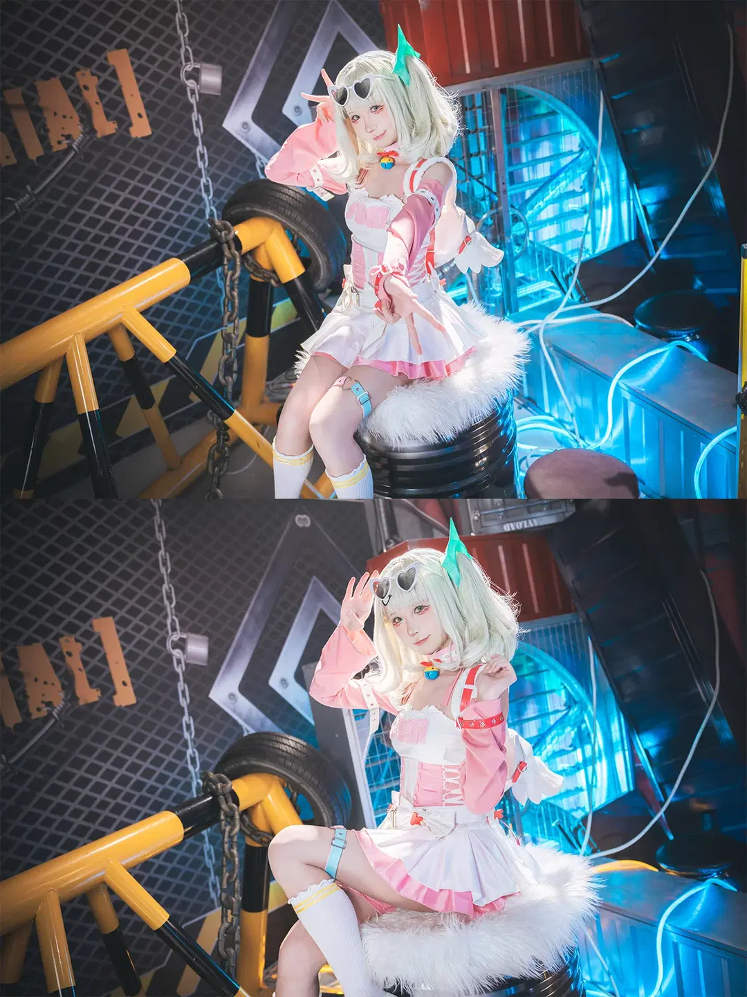 [Sunna cosplay] Zenless Zone Zero: Pink and white Techwear Studio shoot diary by 吶魄罗 - Image 3