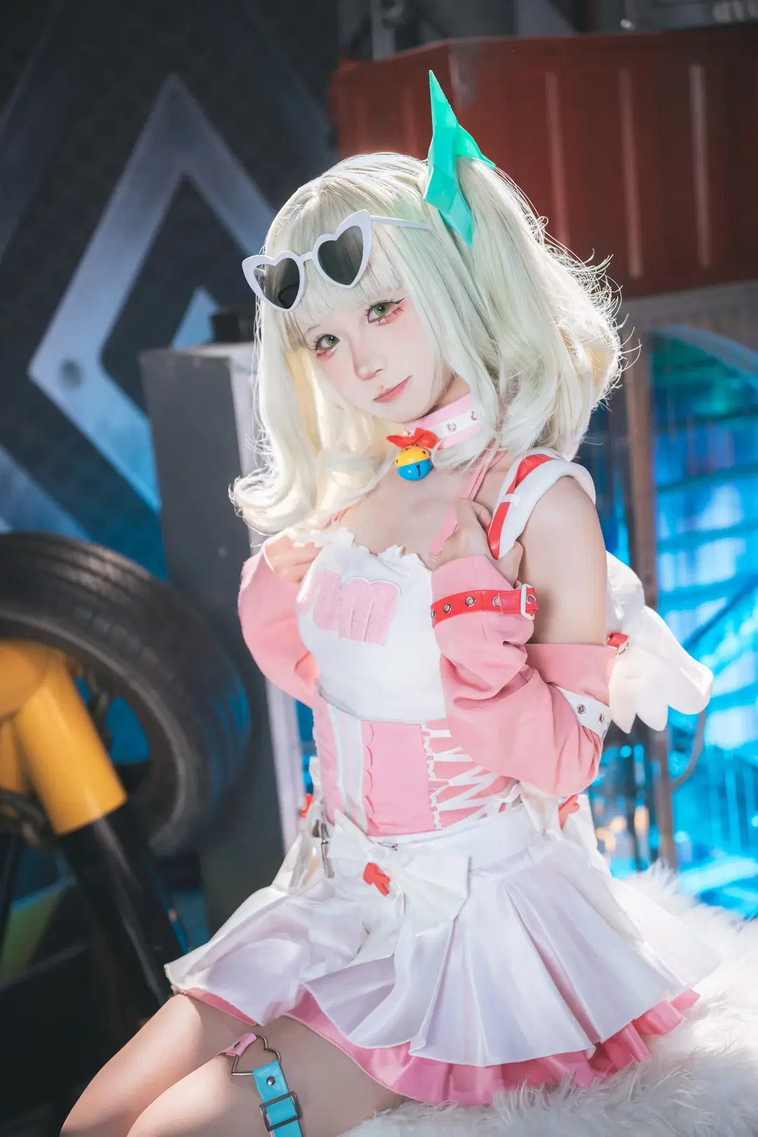[Sunna cosplay] Zenless Zone Zero: Pink and white Techwear Studio shoot diary by 吶魄罗 - Image 6