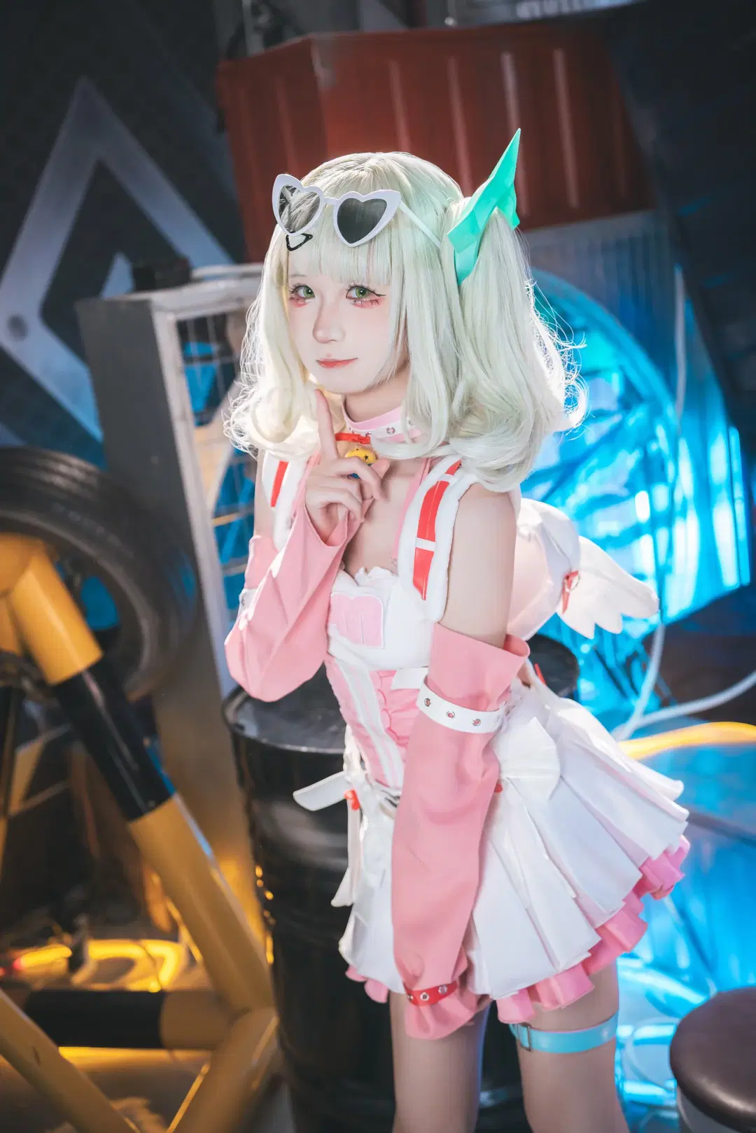 [Sunna cosplay] Zenless Zone Zero: Pink and white Techwear Studio shoot diary by 吶魄罗 - Image 8