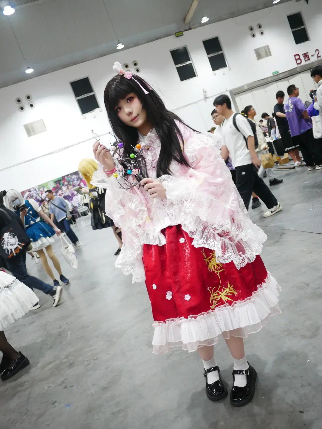 东方project, 漫展返图, 白丝, 蓬莱山辉夜cos, 武汉tho