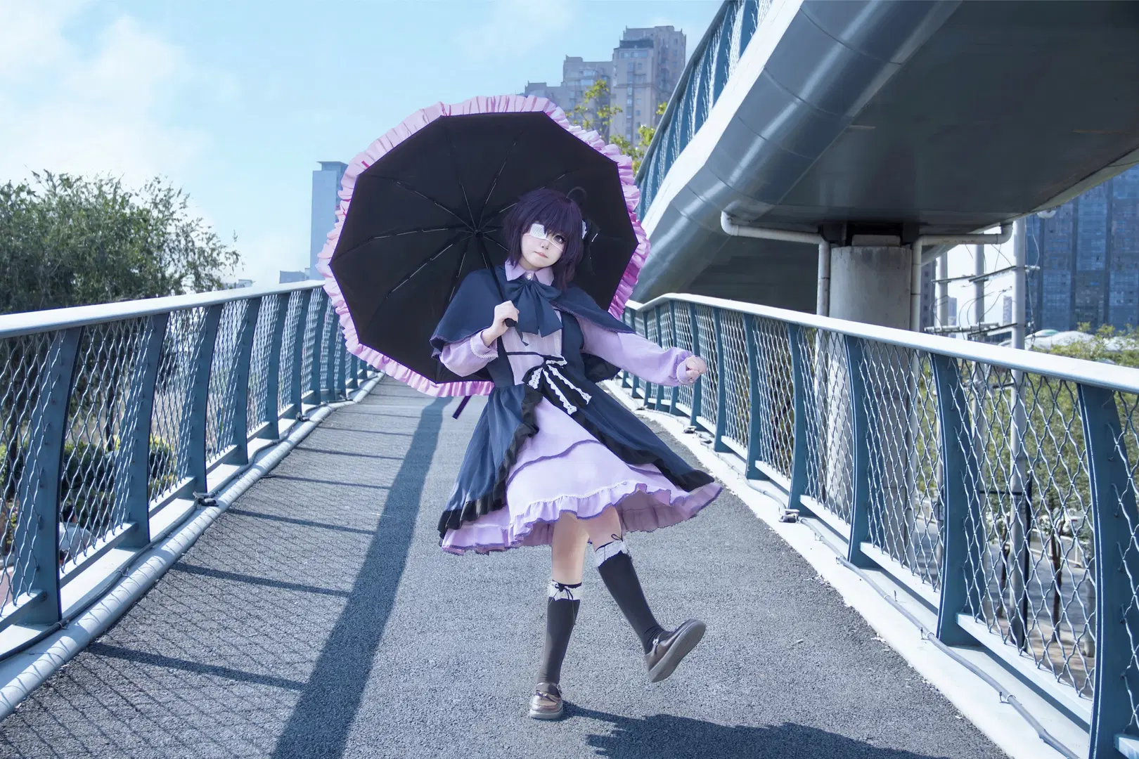 【小鸟游六花cos】中二病也要谈恋爱，邪王真眼外景活力呈现 - 屿西奈 - 第5张