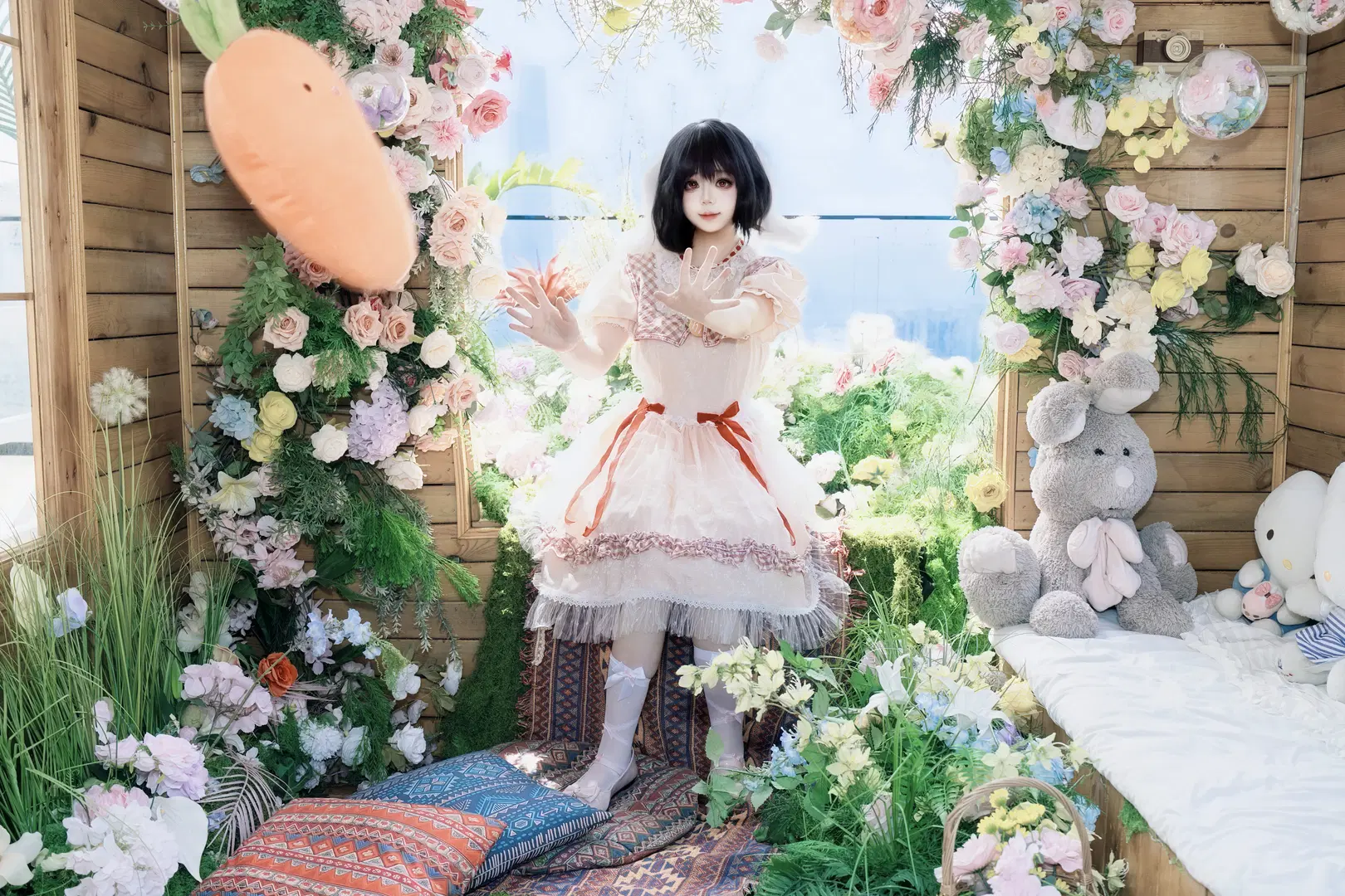 【因幡帝cos】東方project裡的幸運白兔 - 屿西奈 - 第3張