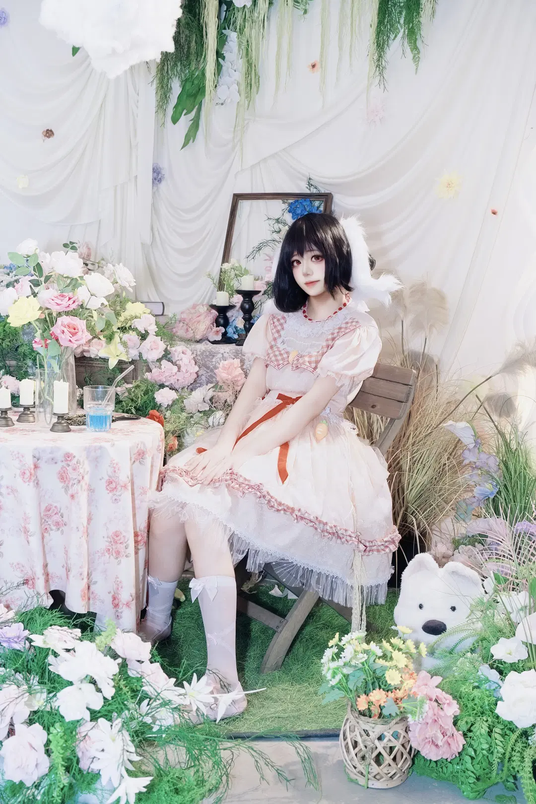 【因幡てゐ コスプレ】東方Projectの幸運の素兎、今日も元気に悪戯日和 - 屿西奈 - 3枚目