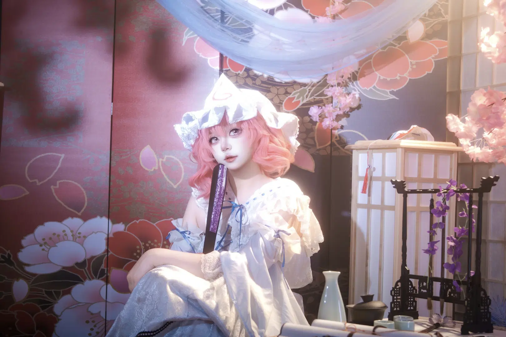 【西行寺幽幽子cos】東方Project和風場景還原 - 屿西奈 - 第4張