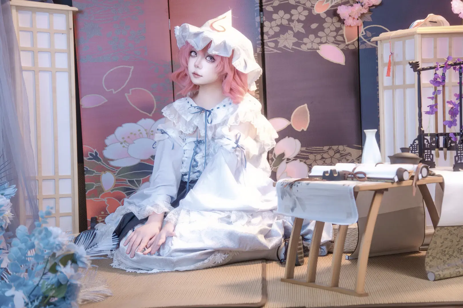 【西行寺幽幽子cos】東方Project和風場景還原 - 屿西奈 - 第5張