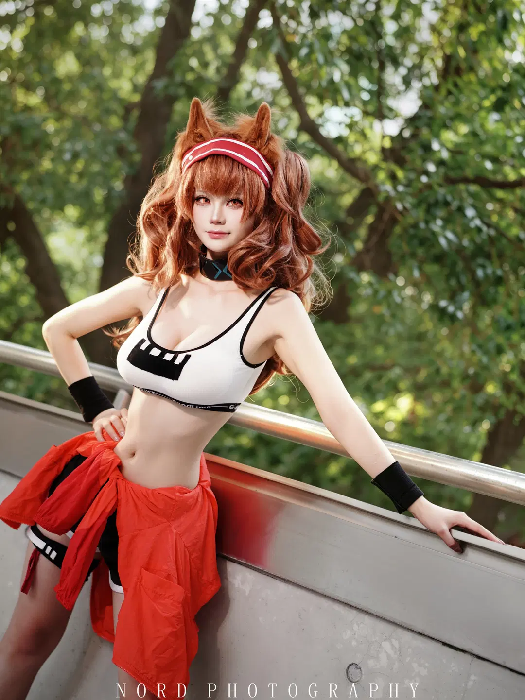 明日方舟, 运动风, 户外人像, 女coser, 安洁莉娜cos