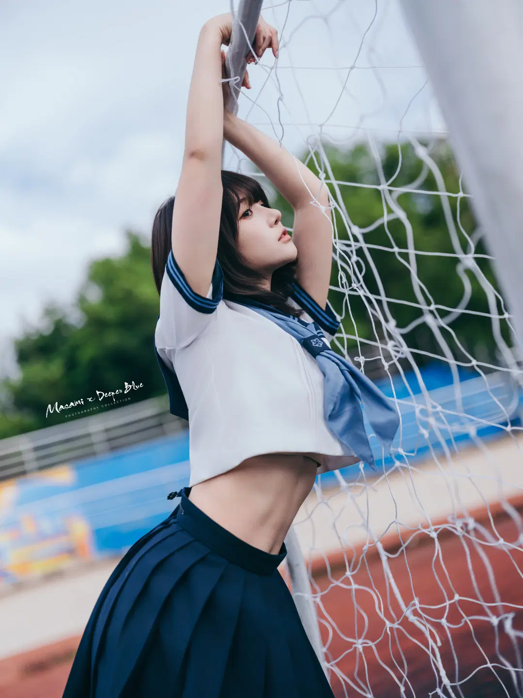 放課後のグラウンド、この日本風セーラー服の写真は青春の息吹に満ち溢れている - 小蓝同学摄影会 - 2枚目