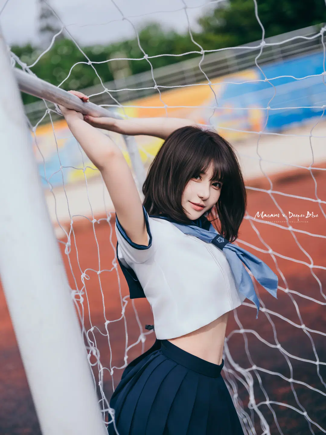 放課後のグラウンド、この日本風セーラー服の写真は青春の息吹に満ち溢れている - 小蓝同学摄影会 - 4枚目