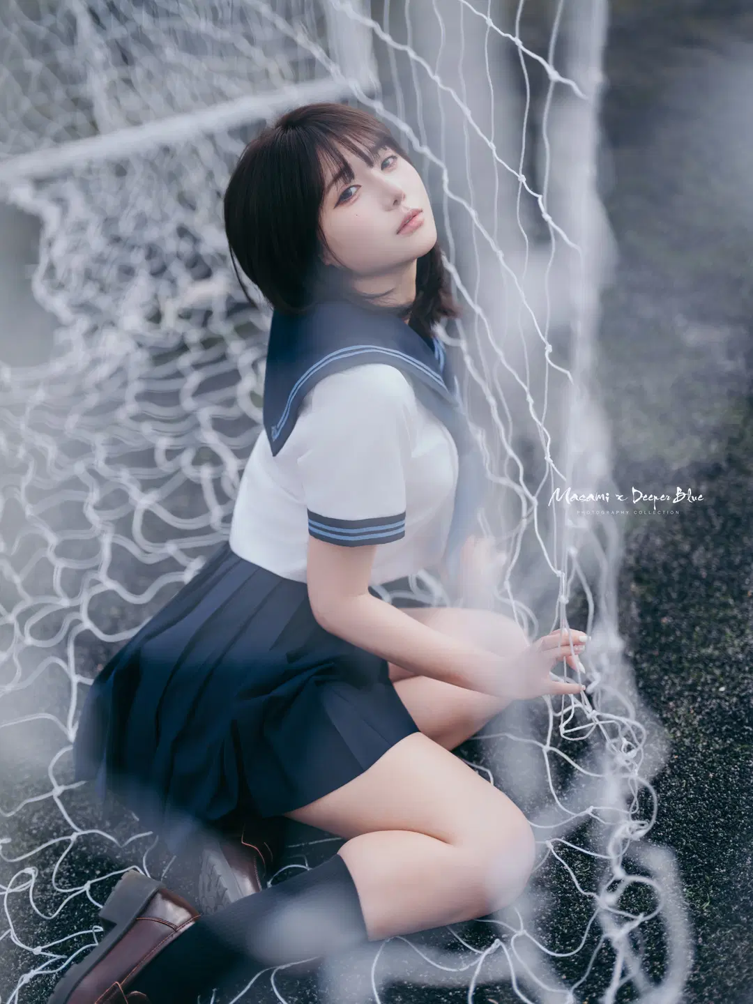 放課後のグラウンド、この日本風セーラー服の写真は青春の息吹に満ち溢れている - 小蓝同学摄影会 - 7枚目
