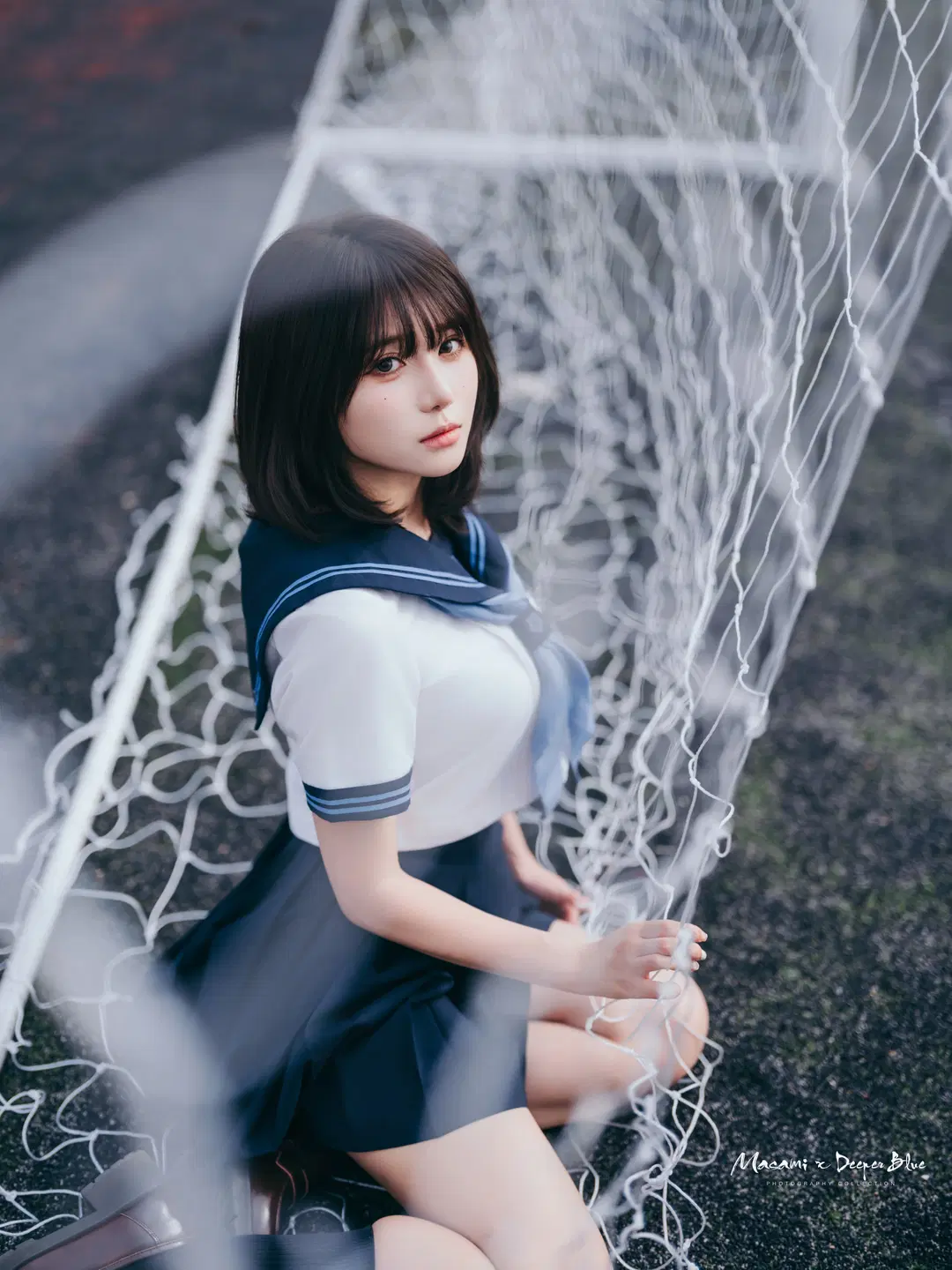 放課後のグラウンド、この日本風セーラー服の写真は青春の息吹に満ち溢れている - 小蓝同学摄影会 - 9枚目