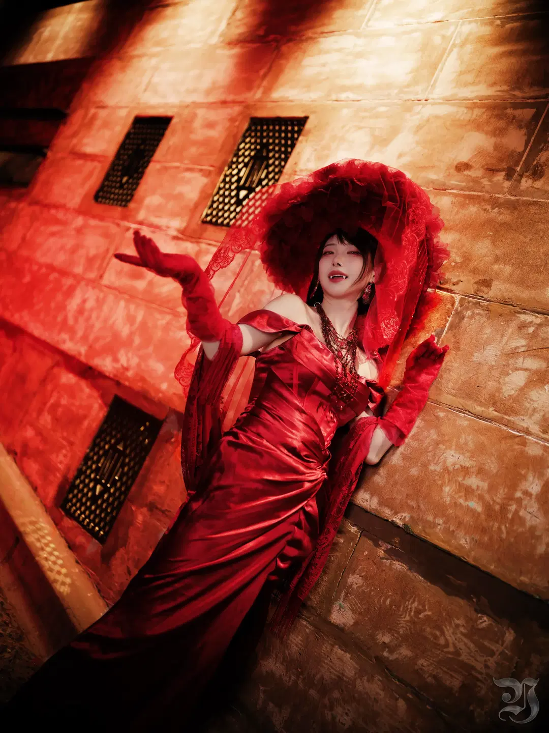 【ゴシック風】真夜中の紅衣貴族、ダーク系ヴァンパイア風コスプレで極限の雰囲気のある写真を追求 - 跃动的小黑马 - 9枚目