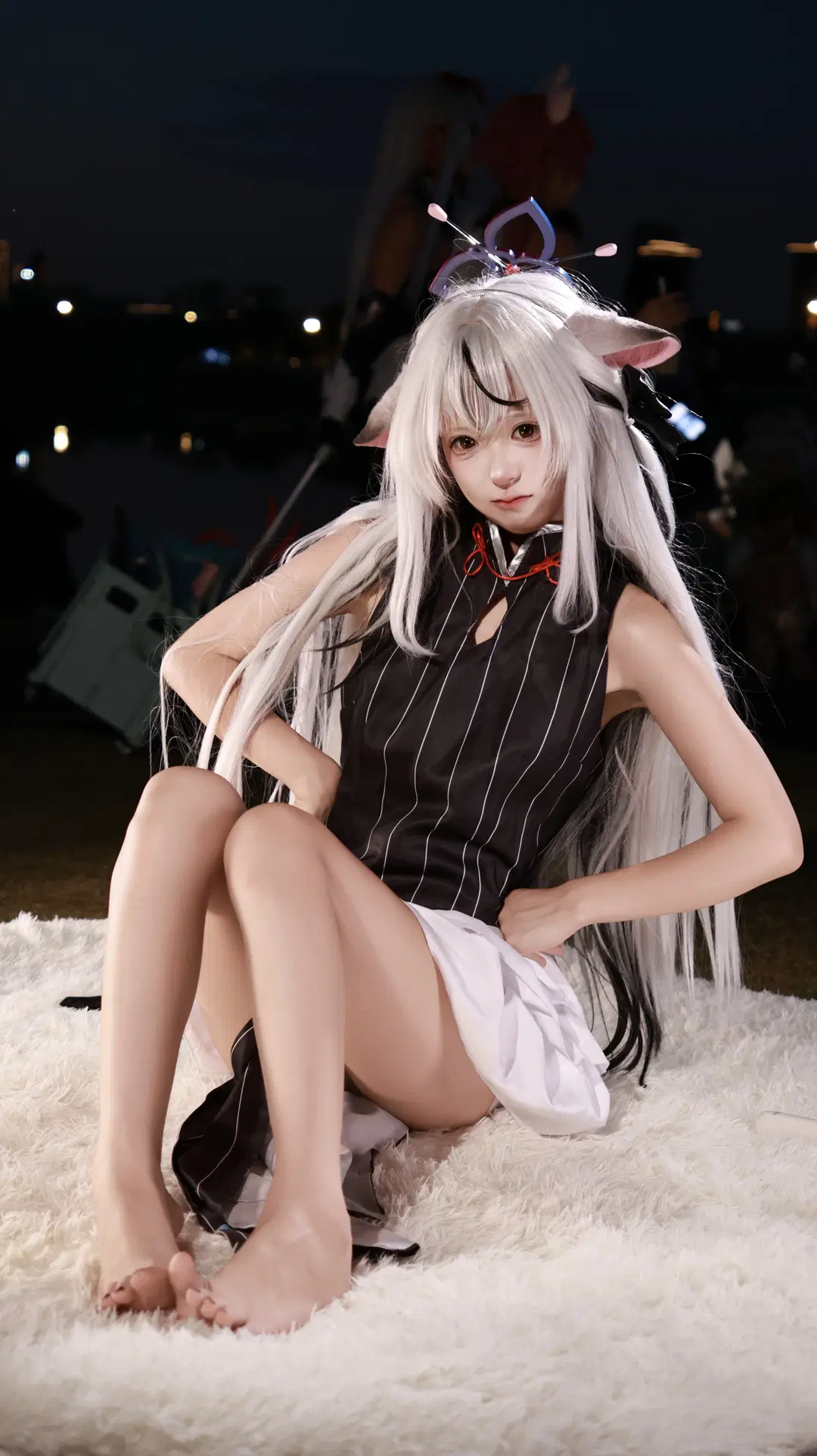 【春原心奈cos】蔚蓝档案夜景甜妹出片记录 - 小谷鸡 - 第3张