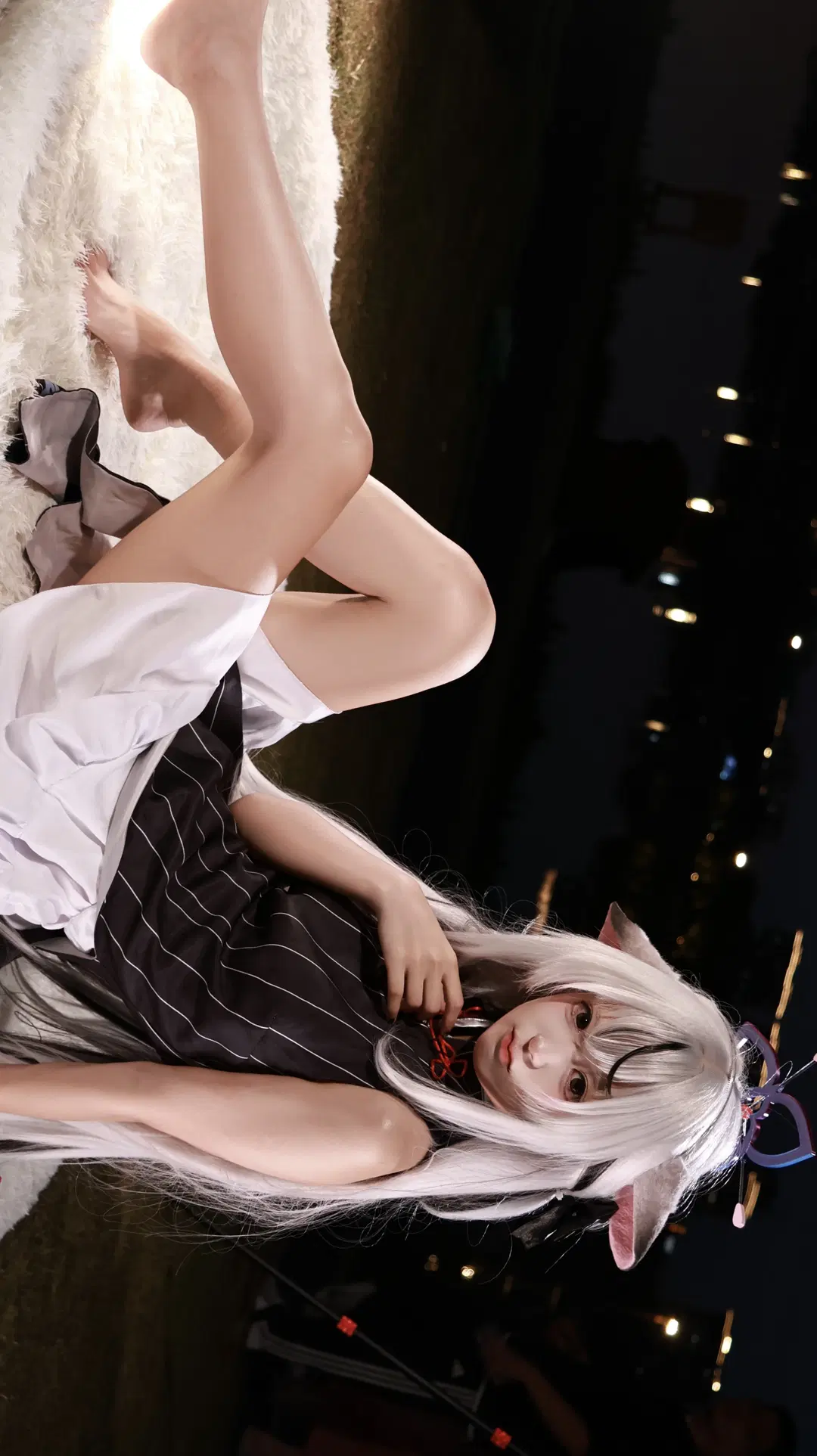 蔚蓝档案, 甜妹, 猫娘, 夜景cos, 春原心奈cos