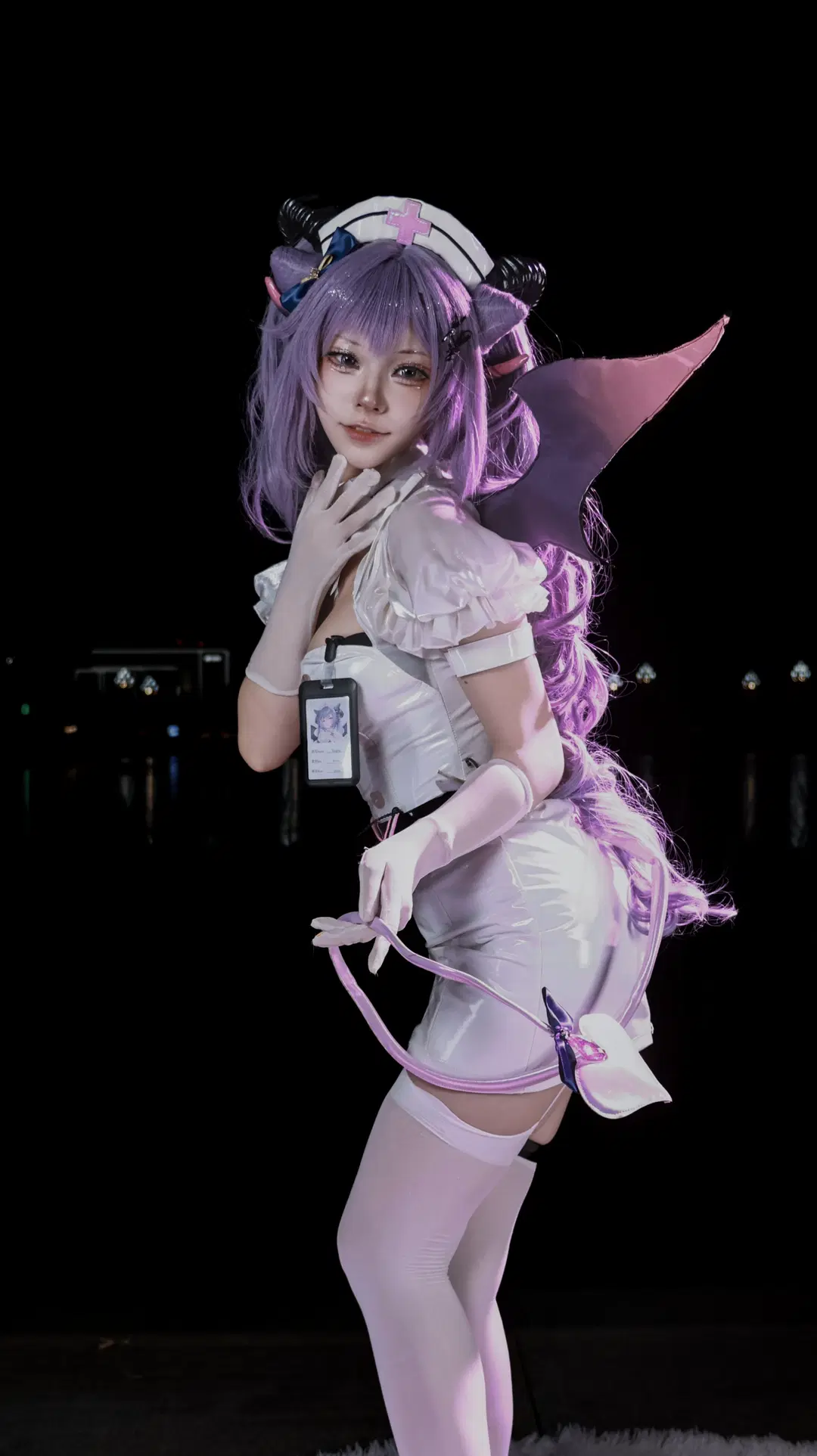 【刻晴コスプレ】原神小悪魔ナース風、この注射受ける？ - 小谷鸡 - 2枚目
