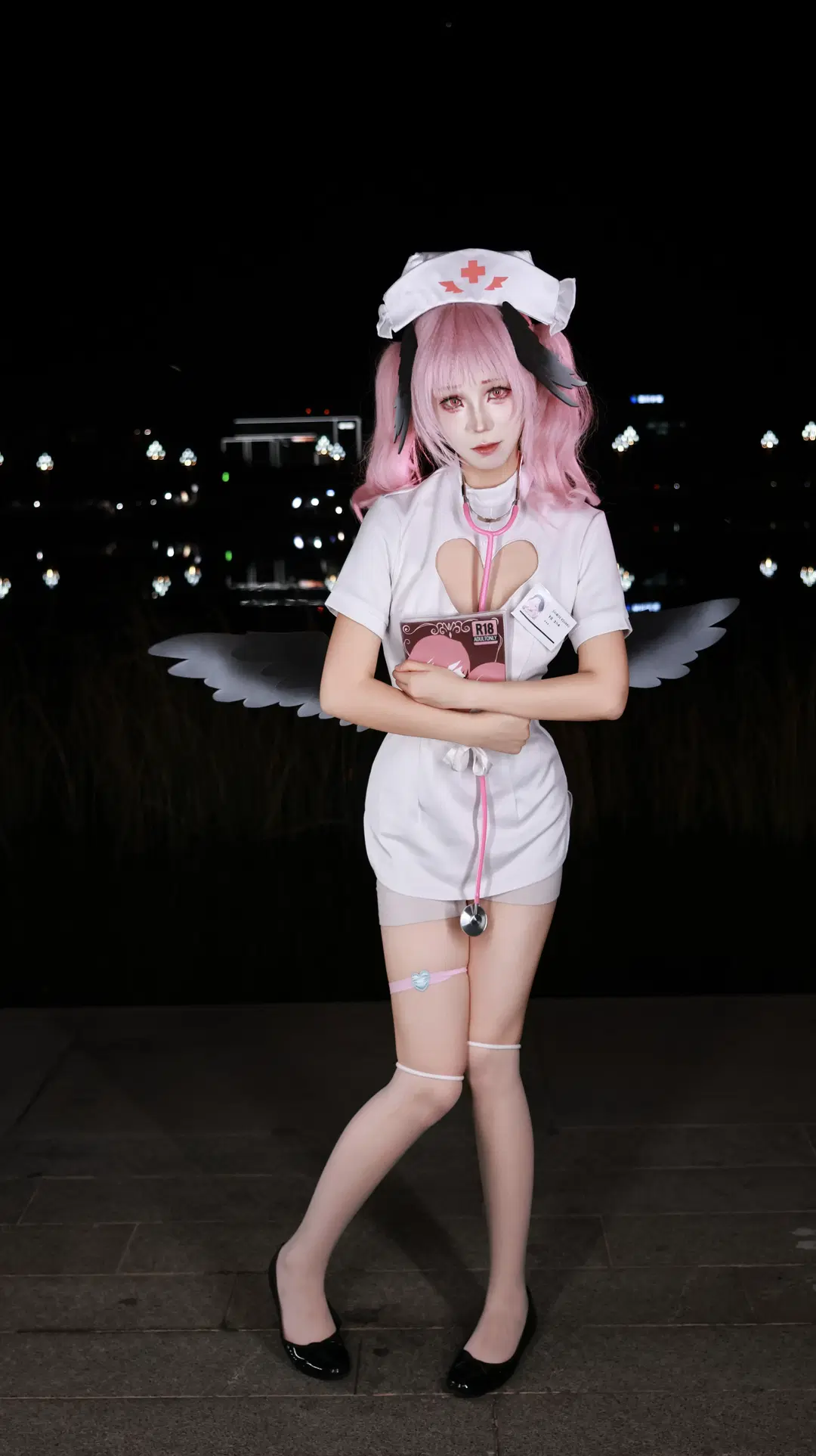 下江コハル コスプレ『ブルーアーカイブ』夜風に吹かれる診断時間 - 小谷鸡 - 3枚目