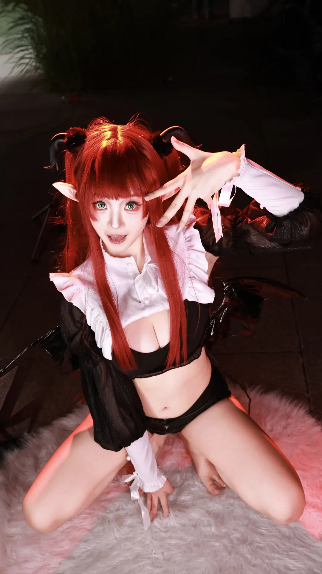 cosplay, 漫展, 小惡魔, 魅魔, 喜多川魅魔cos