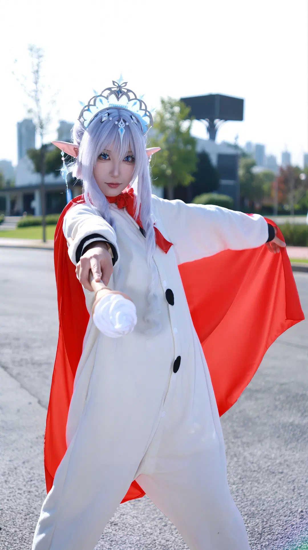原神, 世界线漫展, 冰之女皇cos, 蜜雪冰城, 雪王cos