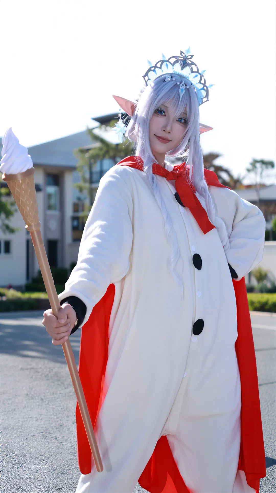 原神冰之女皇cos 當冰雪女王遇上蜜雪冰城雪王 - 小谷鸡 - 第2張