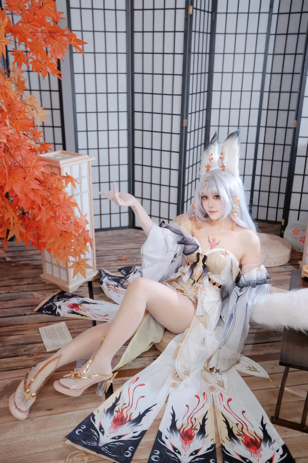 【心月狐cos】鳴潮紅楓和風氛圍感正片 - 鹿野奈奈 - 第3張