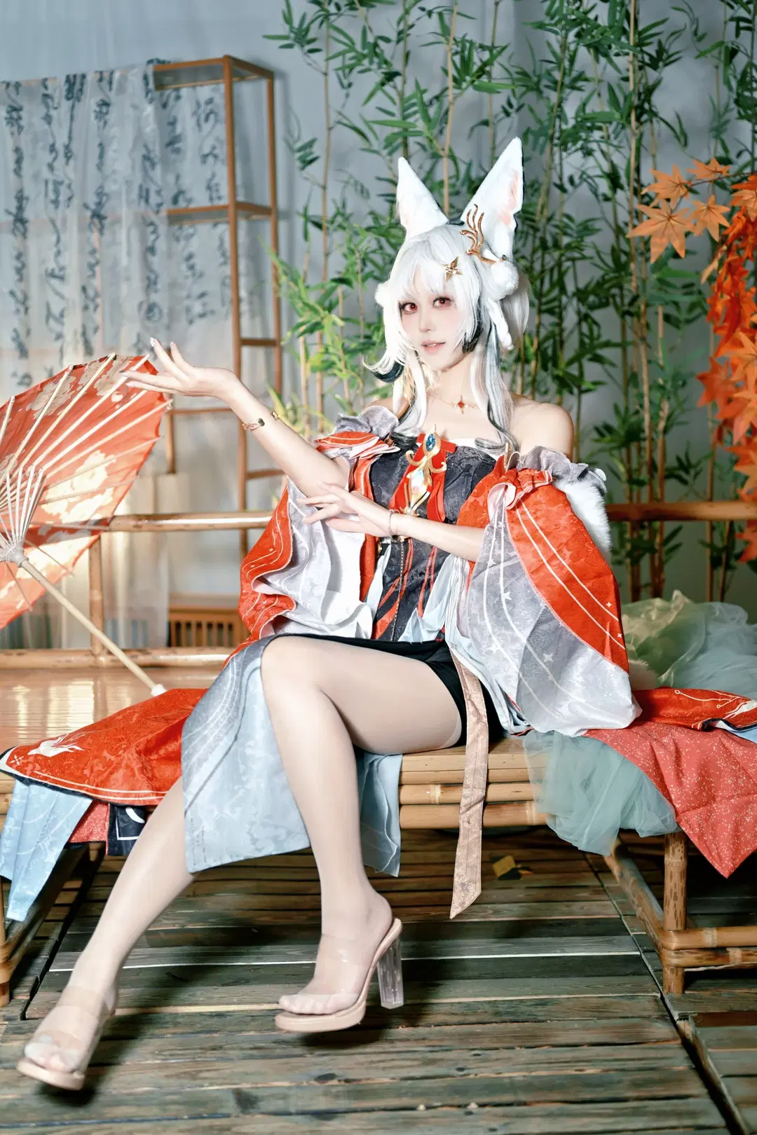 【心月狐cos】鳴潮紅楓和風氛圍感正片 - 鹿野奈奈 - 第6張