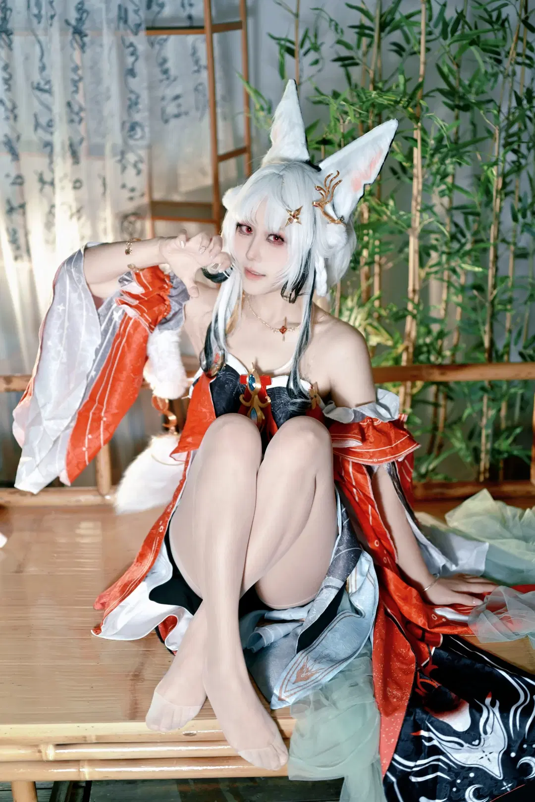 【心月狐cos】鳴潮紅楓和風氛圍感正片 - 鹿野奈奈 - 第7張