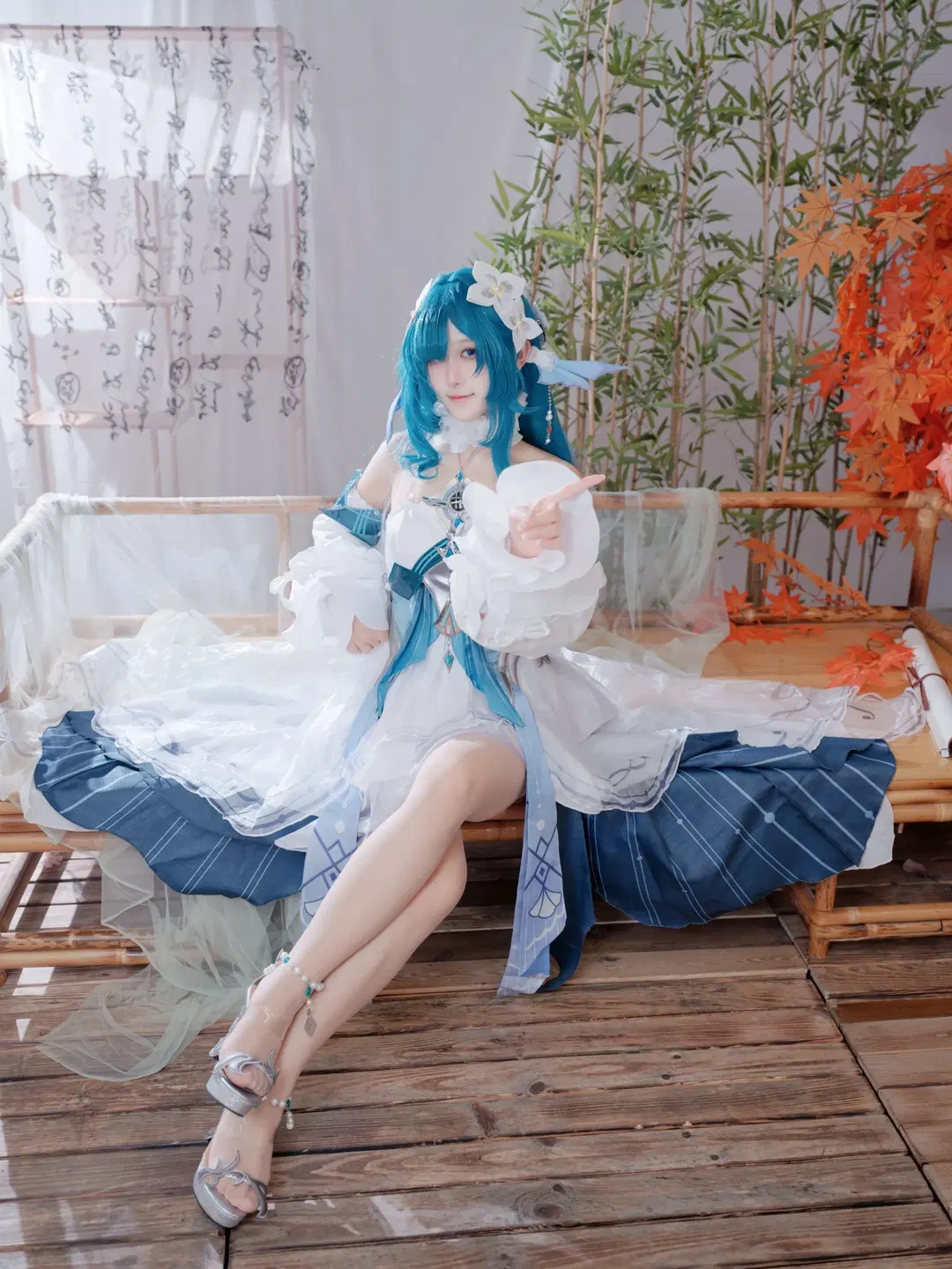 2D, Genshin Impact, Anime convention, Mangu cosplay, Vodyanitsa cos