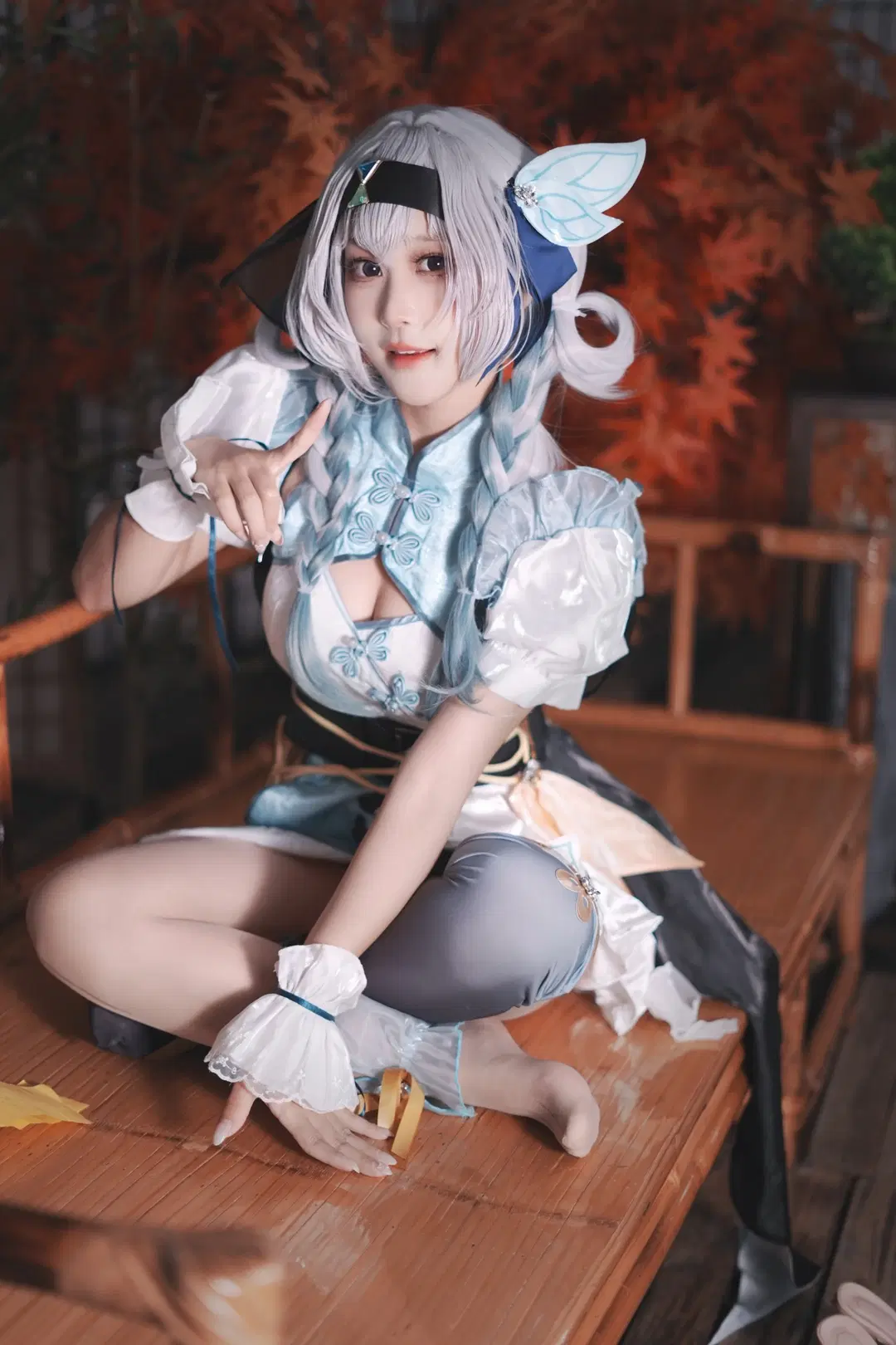 【流萤cos】崩坏星穹铁道中华风穿搭，秋日枫叶下的全新尝试