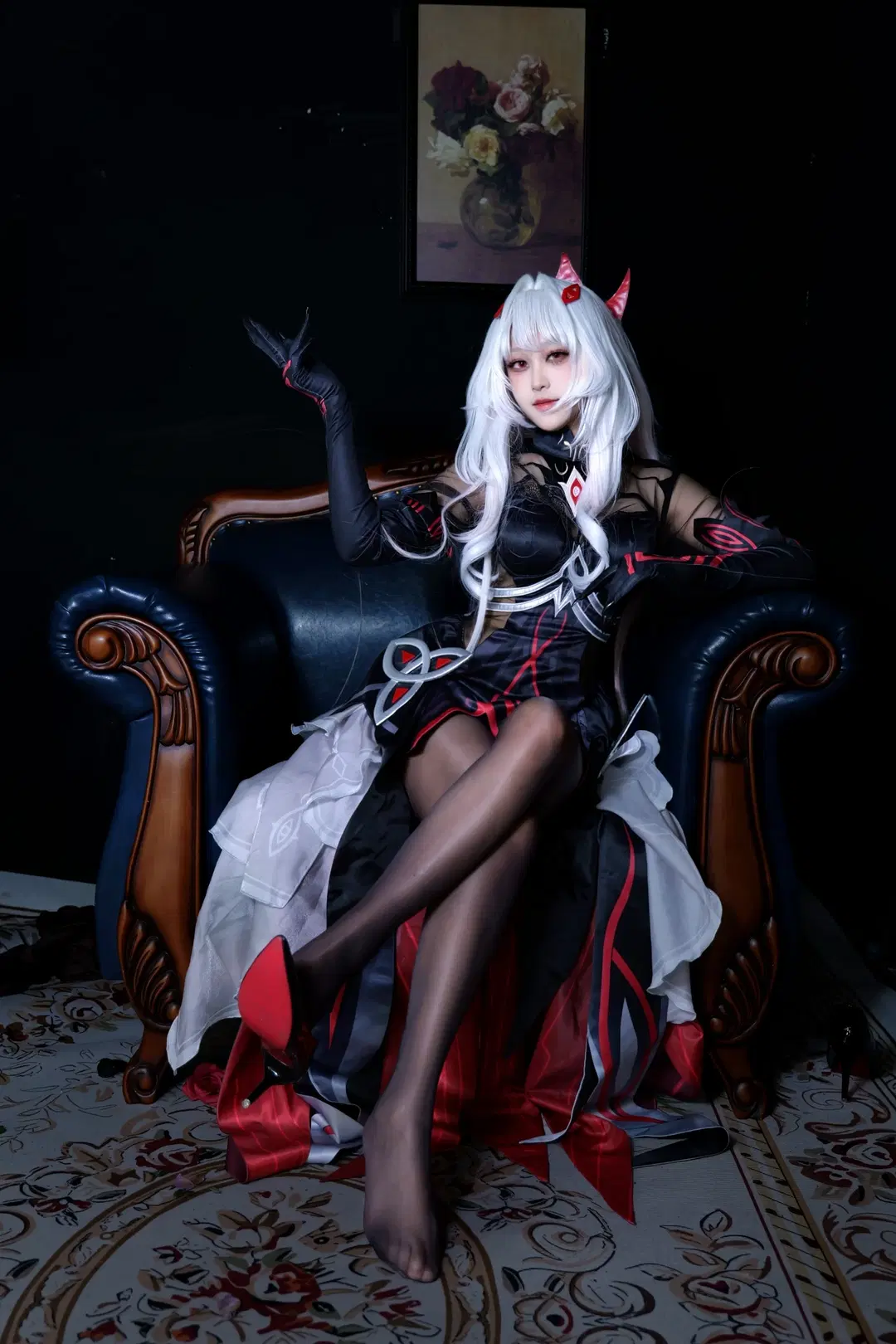 【若娜瓦cos】暗黑哥特风的复古下午茶