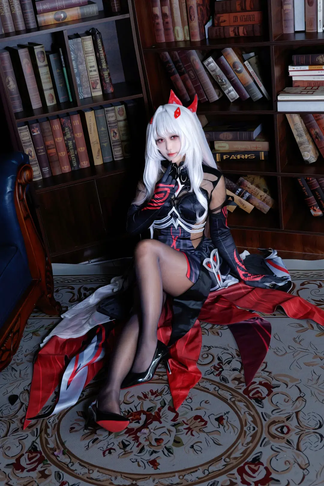 【若娜瓦cos】暗黑哥特风的复古下午茶 - 鹿野奈奈 - 第3张