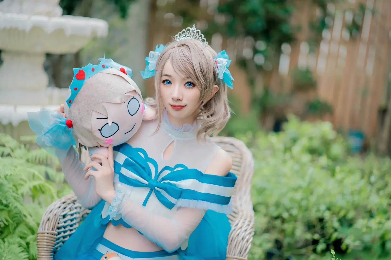 渡边曜cos 恋爱水族馆 没有裙撑也超元气的LoveLive!打歌服 - :( - 第2张