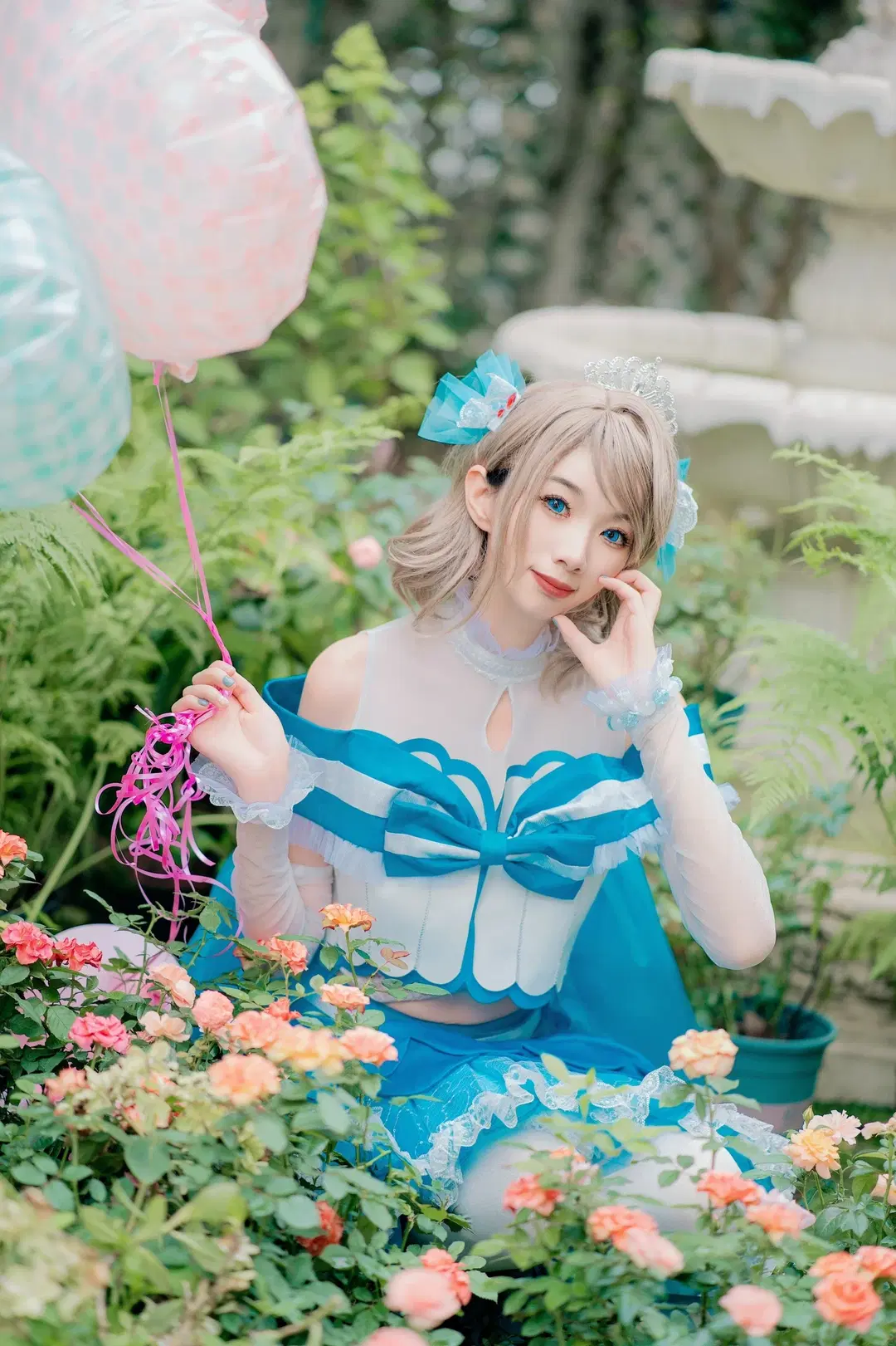 渡边曜cos 恋爱水族馆 没有裙撑也超元气的LoveLive!打歌服 - :( - 第3张