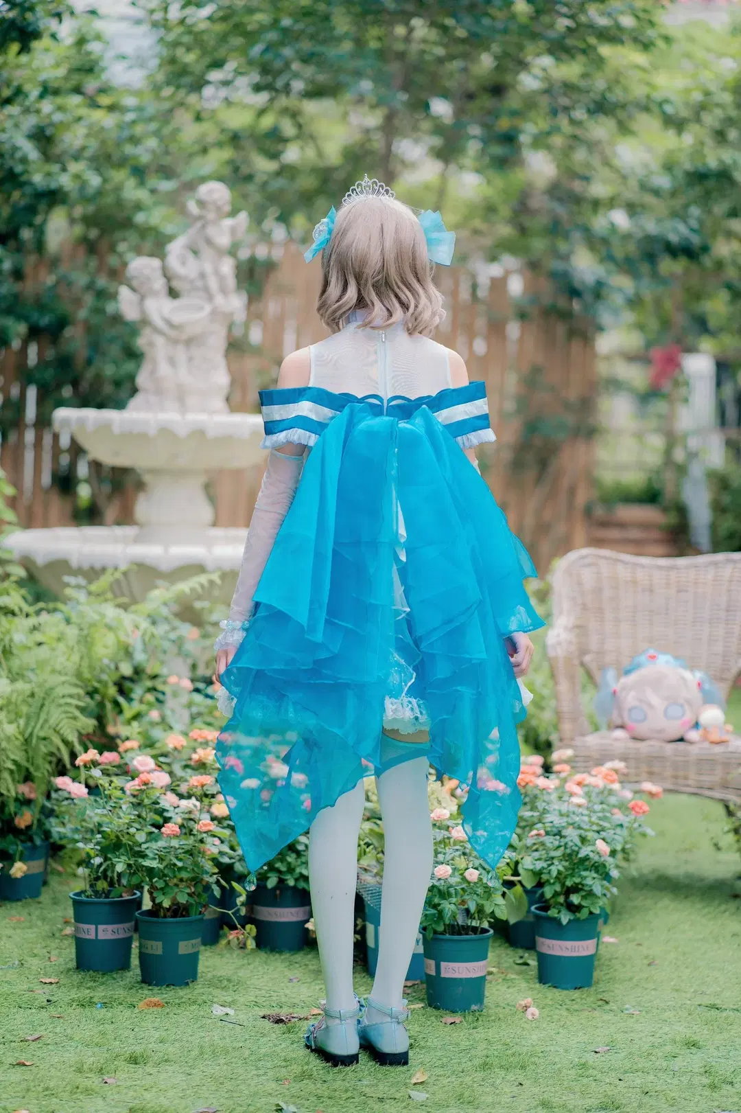 渡边曜cos 恋爱水族馆 没有裙撑也超元气的LoveLive!打歌服 - :( - 第7张