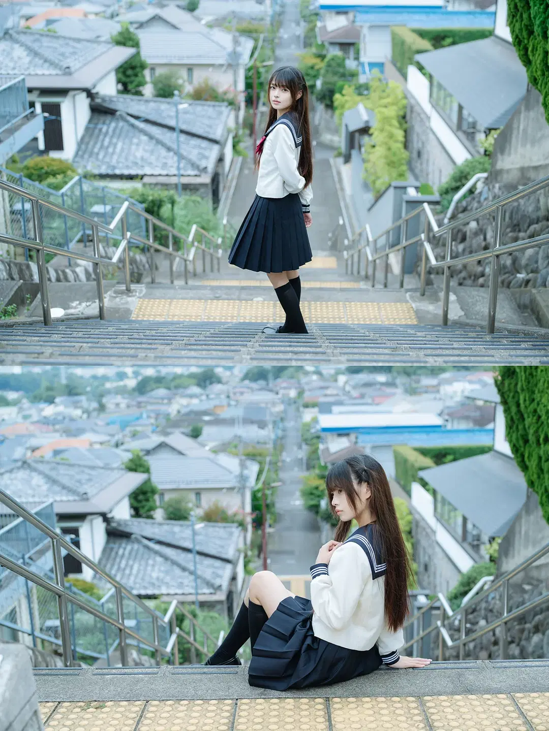 曖昧3センチ，日系水手服街道隨拍 - HIRO_午饭饭 - 第17張