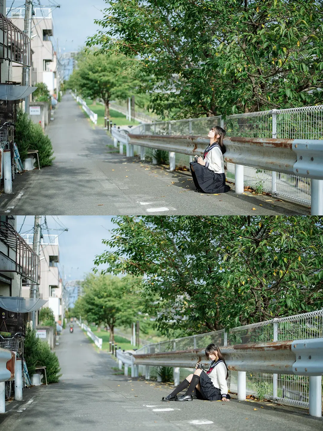 曖昧3センチ，日系水手服街道隨拍 - HIRO_午饭饭 - 第7張