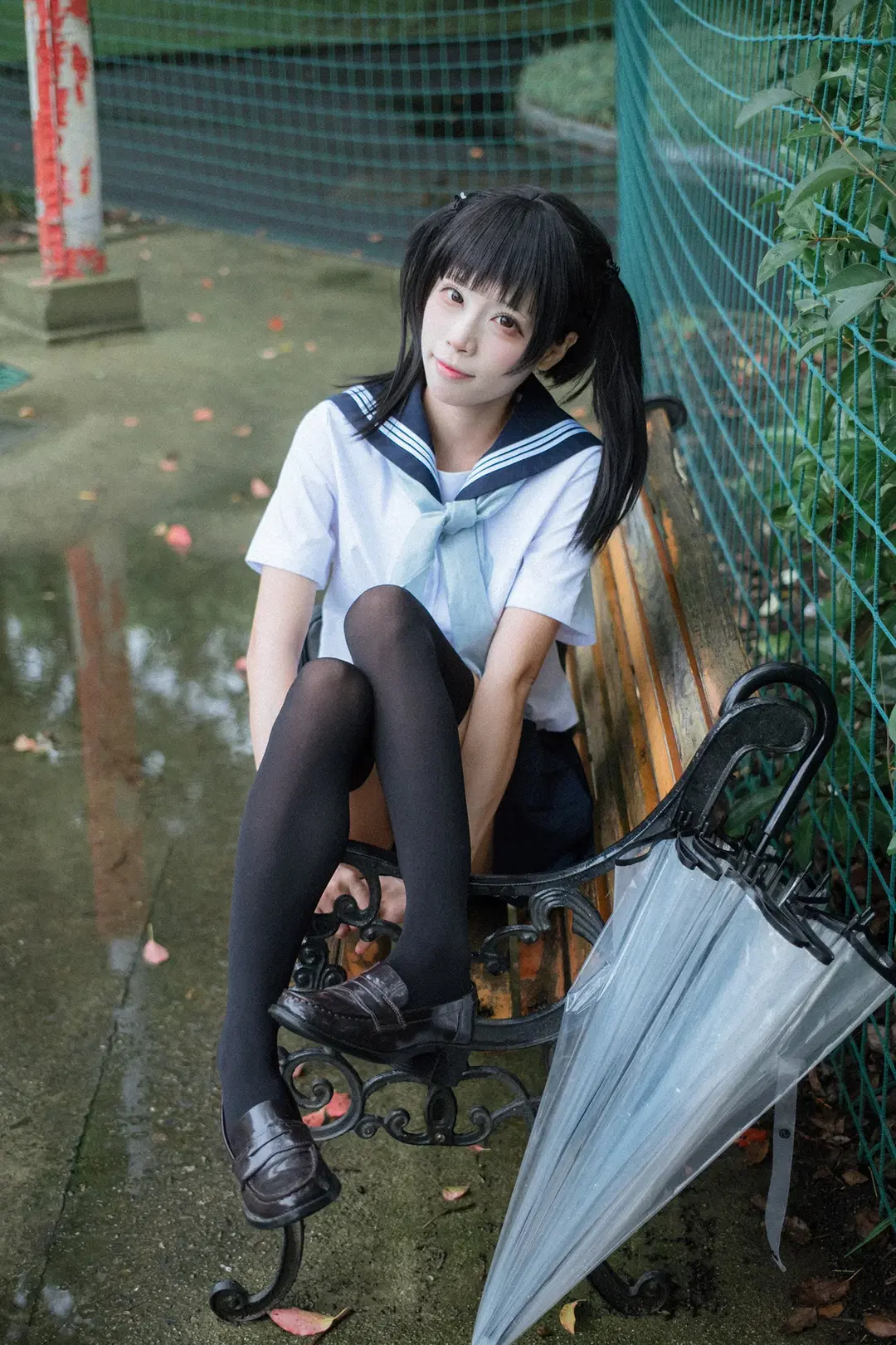 雨后校园氛围感JK制服写真拍摄记录 - HIRO_午饭饭 - 第10张