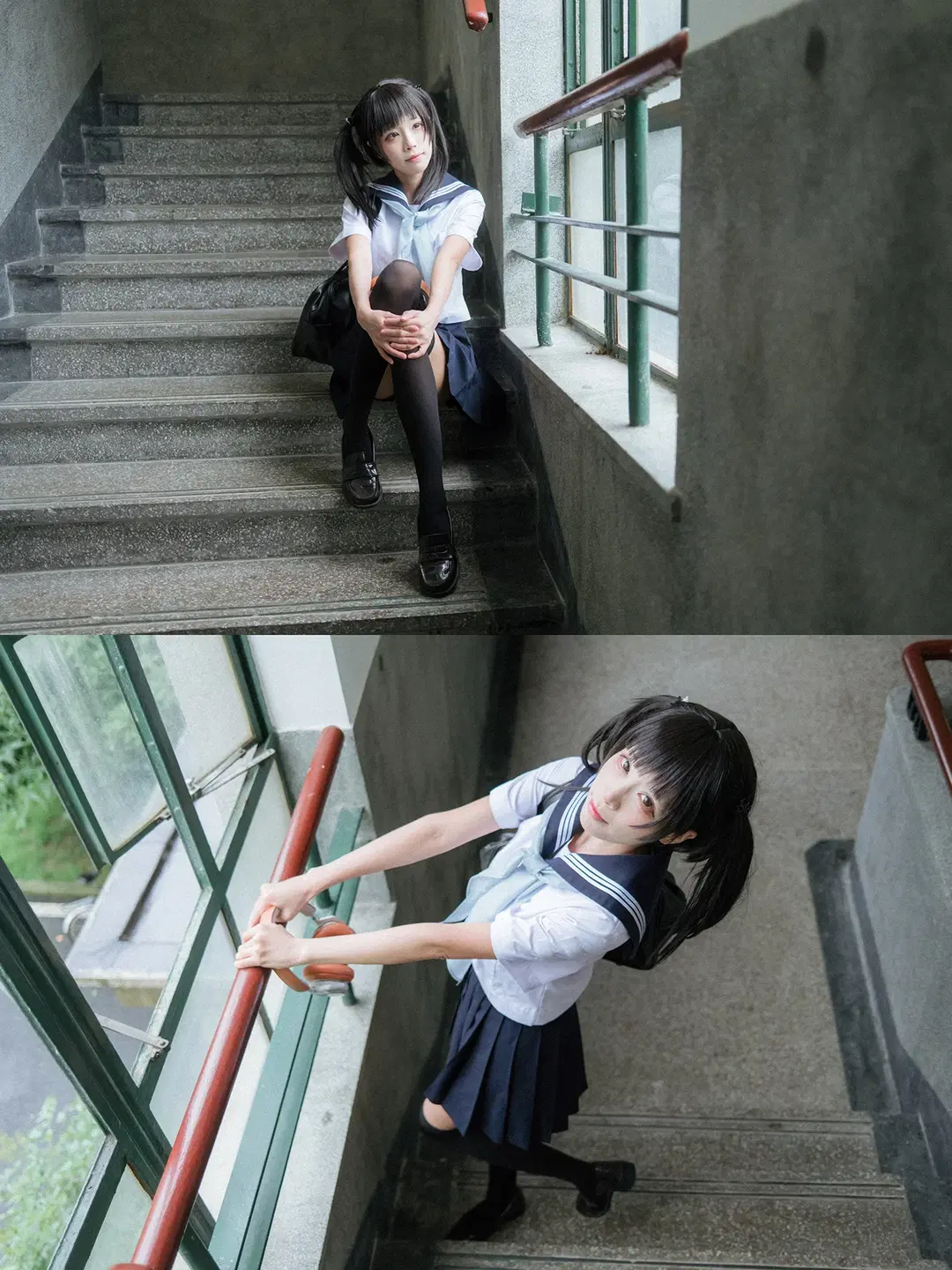 雨后校园氛围感JK制服写真拍摄记录 - HIRO_午饭饭 - 第15张